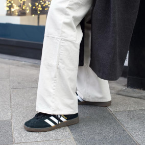 Adidas black & white handball spezial trainers discount